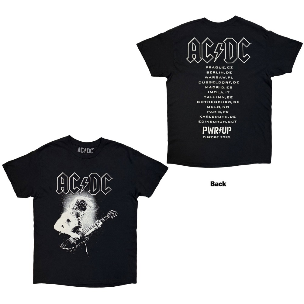 AC/DC - Angus Putland EU Tour '25 Herren TShirt - Schwarz